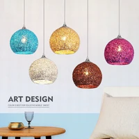 modern pendant lamp colorful pendant light ball round pendant light restaurant cafe room creative e27led lights bedroom fixtures