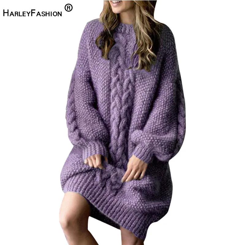 HarleyFashion/Высококачественный осенне-зимний дизайнерский женский однотонный