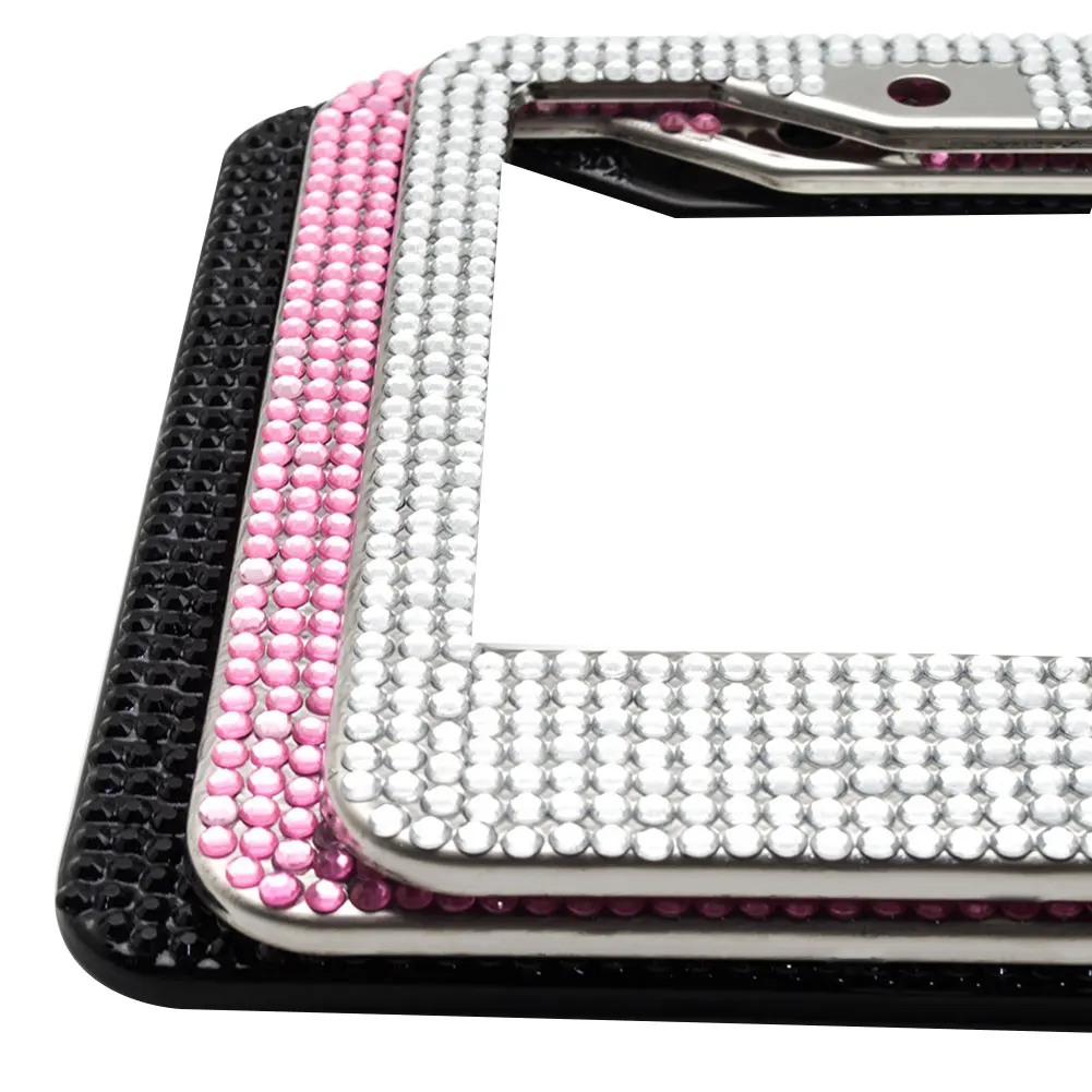 Креативные высококачественные блестящие стразы рамка для номерного знака