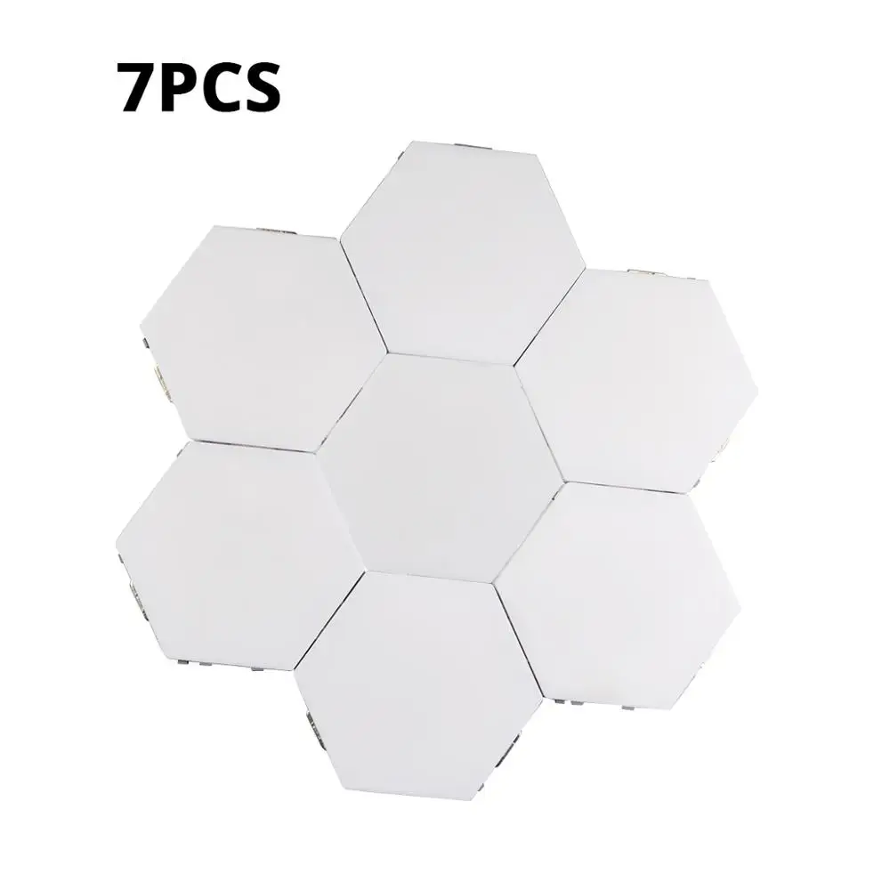 7 PCS Новинки, настенный светильник с сенсорным датчиком, светодиодный, Квантовый светильник, Магнитный модуль, кольцо, Ночной светильник, сделай сам, для помещений, Новое поступление, декоративная лампа - Цвет: 7 PCS