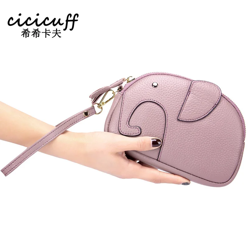 Женский кошелек клатч из воловьей кожи с отделением для монет|Клатчи| |