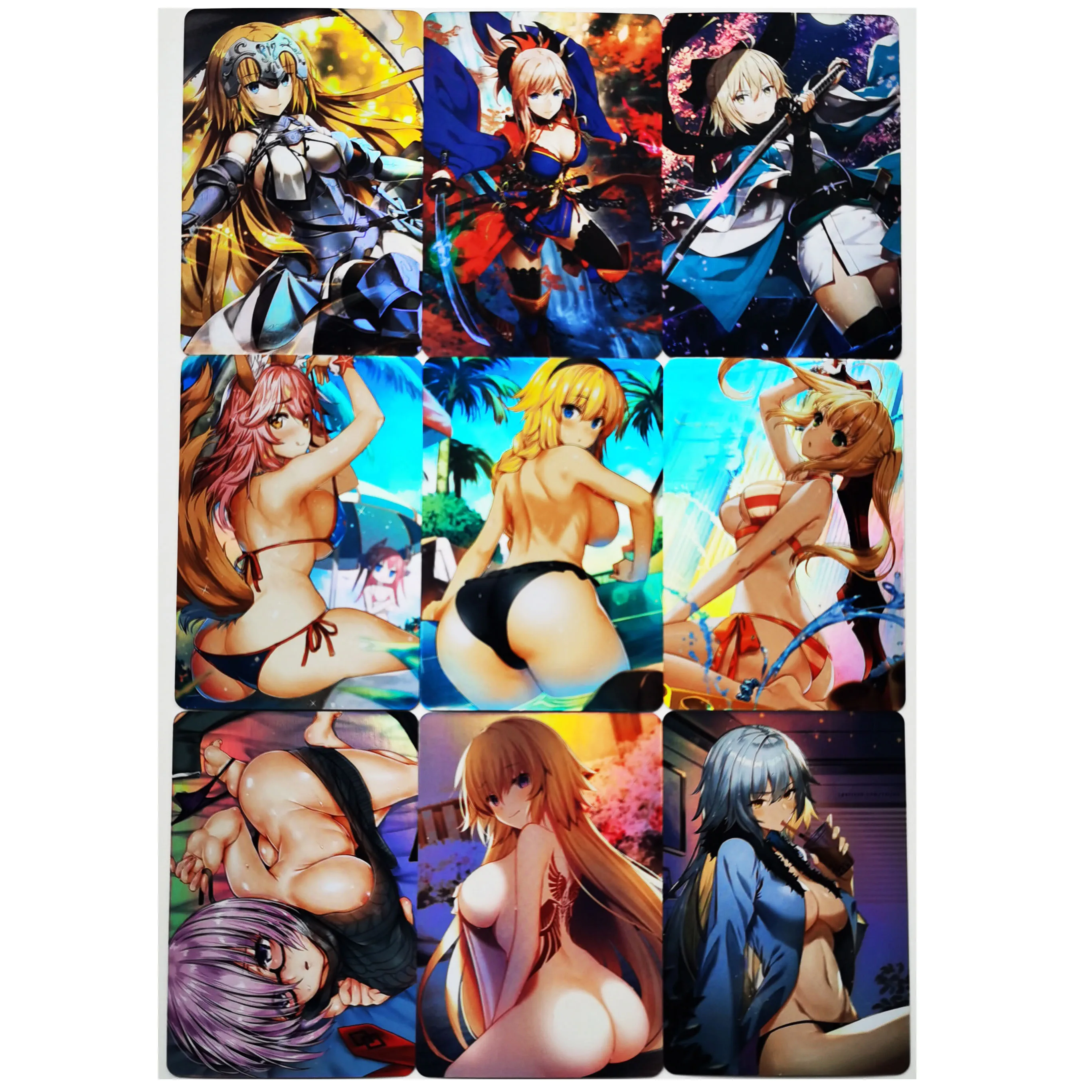 

9pcs/set Fate Fgo Fate Grand Order Swimsuit Bikini No.5 Sexy Beauty Hobby Collectibles Game Anime Collection Cards Sexy Girls
