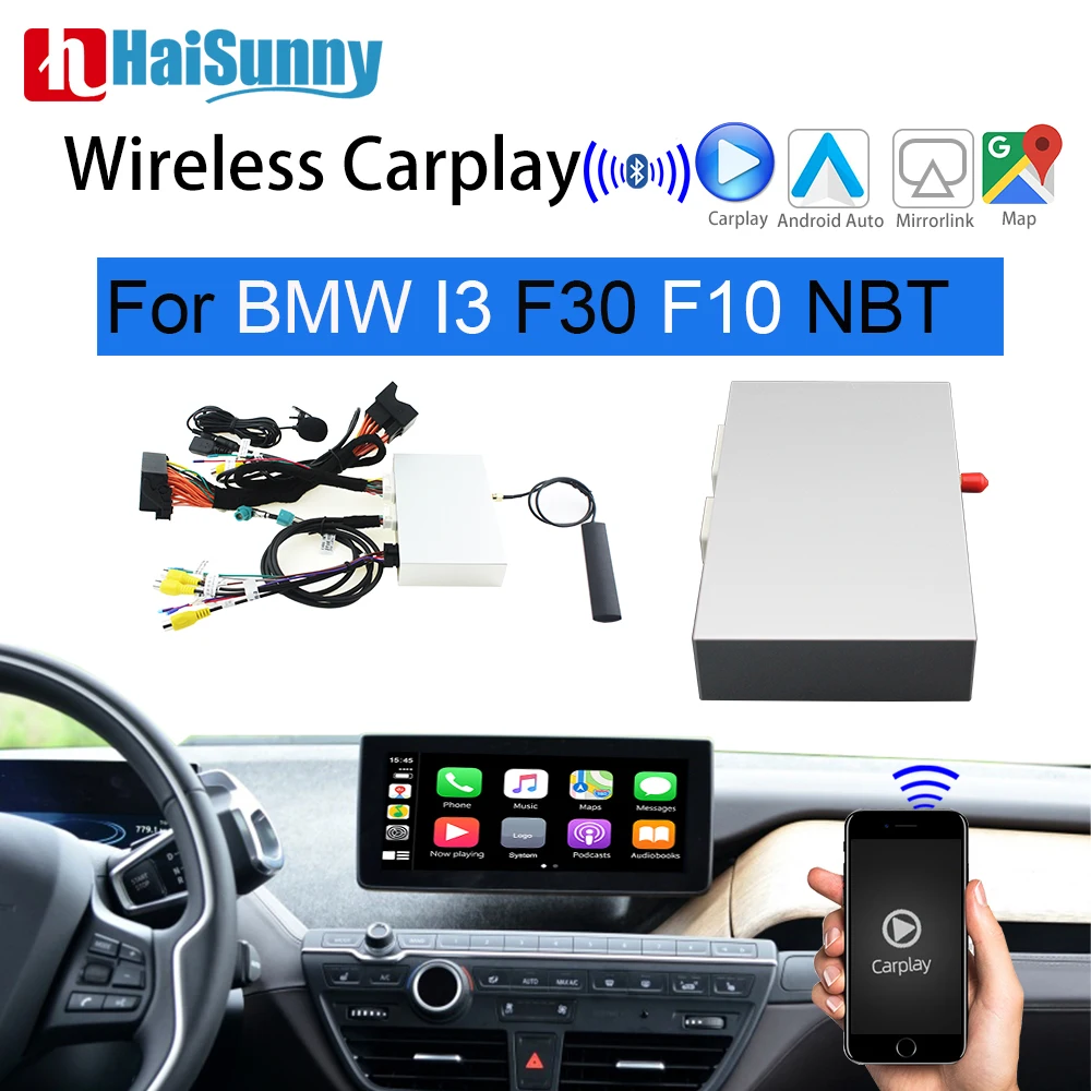 

Wireless Carplay Android Auto Mirror Link Support NBT System Navigation IOS Reverse Camera Decoder For BMW 3 5Series F10 F30 I3
