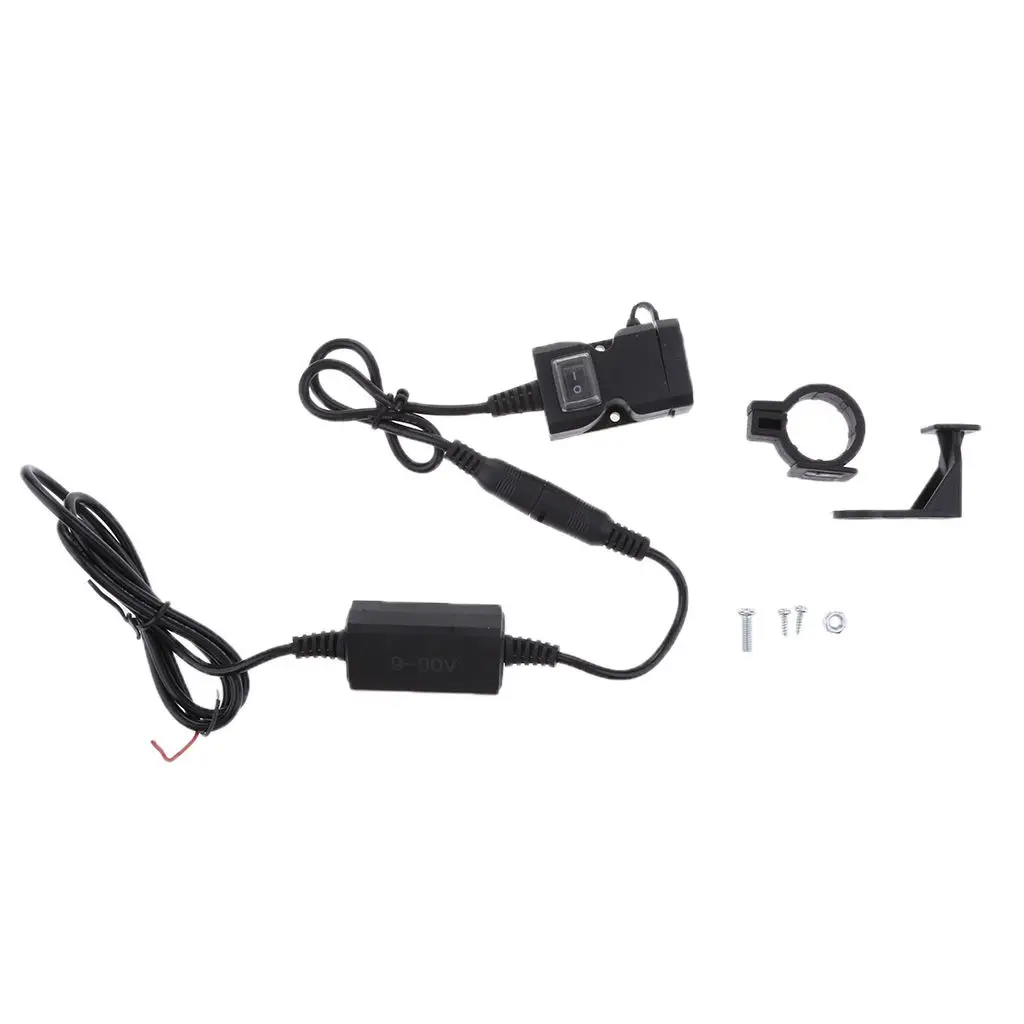 

Mobile Phone Dual USB Charger Waterproof 9-90V For Motorcycle Scooter