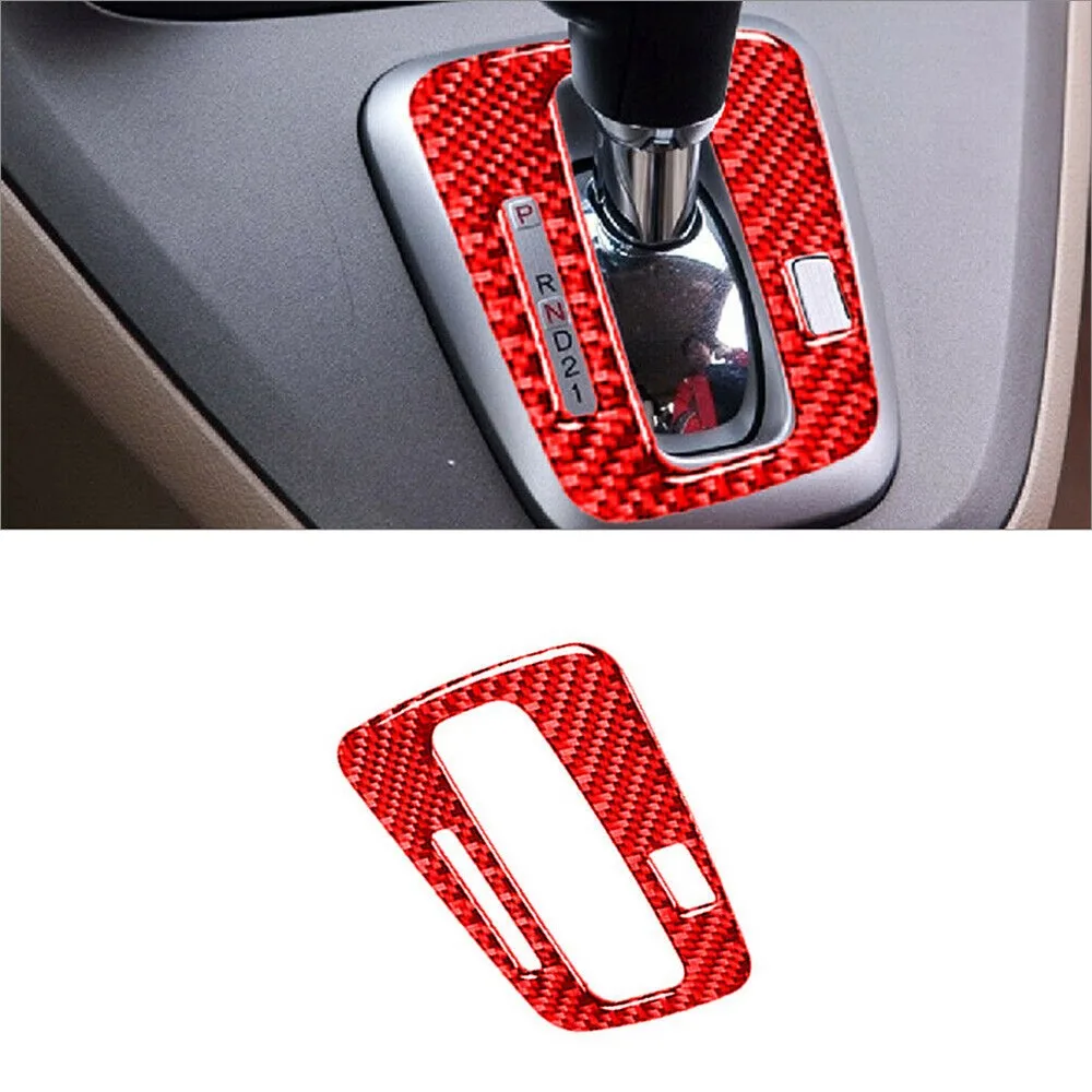 Отделка для панели переключения передач из красного углеродного волокна Honda