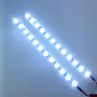 Светодиодная лента 3528 SMD, 30 см, 15 светодиодный одов, гибкая планка под трубкой, подсветка днища, лодки, мотоцикла, декоративная лампа для автомобиля
