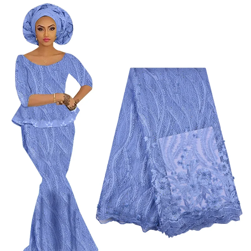 

2019 хит продаж, африканская кружевная ткань с цветочной вышивкой, нигерийское кружево, швейцарская вуаль, кружево высокого качества, француз...