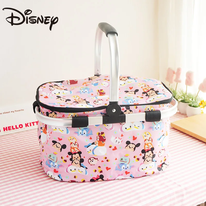 Продажа Сумка для льда из мультфильма Disney, теплоизоляционная сумка, холодильник, сумка для завтрака, корзина для покупок, портативный складной конт...