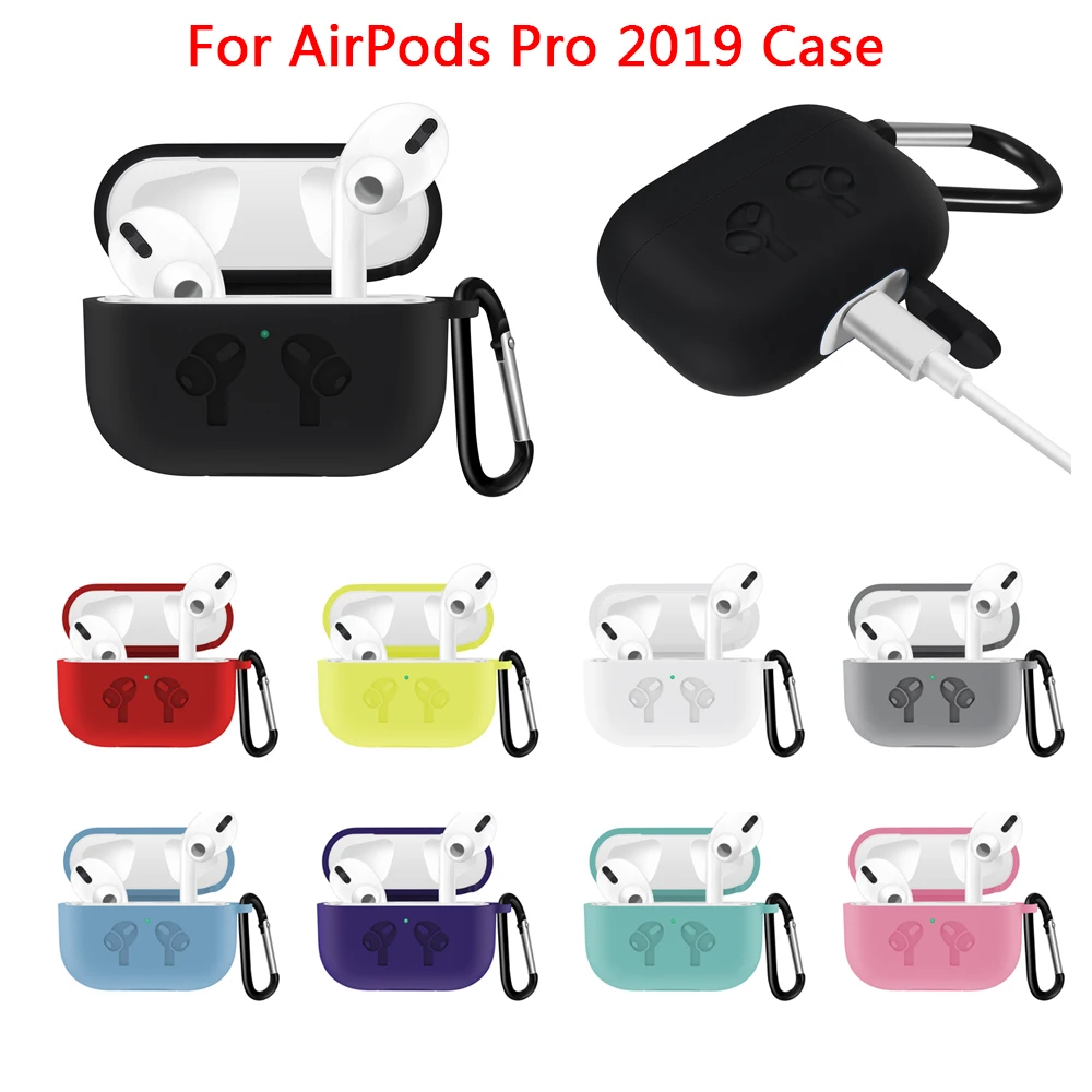 Силиконовый чехол для AirPods Pro противоударный водонепроницаемый Apple Air Pods 2019