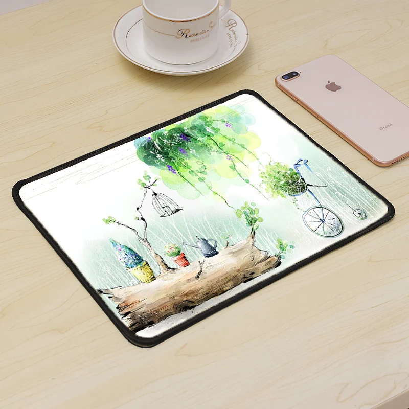 

MRGLZY Small Size Mouse Padrgb mousepad Computer Gaming Game Accessories Notebook ble Mat Carpet Player Mouse Pad Landscape Art