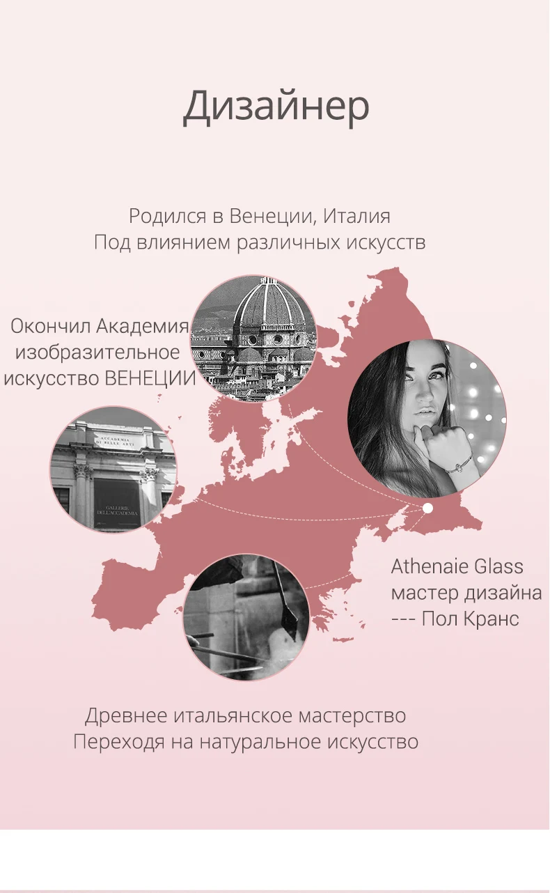 ATHENAIE 925 пробы серебряные муранские стеклянные бусины розовое золото пески пузырьки Подвески бусины для браслетов браслеты и ожерелья