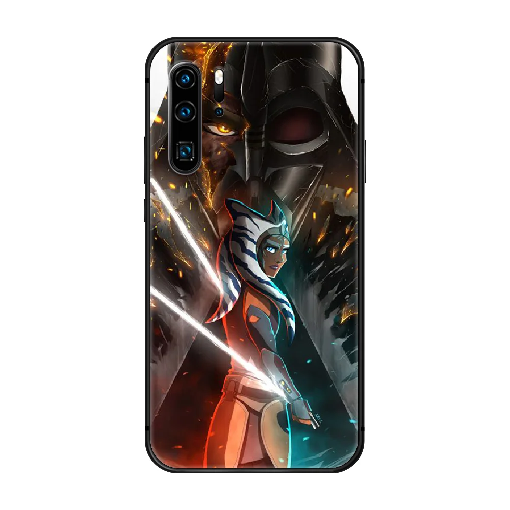 

Ahsoka Tano Phone Case Cover Hull For Huawei P8 P9 P10 P20 P30 P40 Lite Pro Plus smart Z 2019 black coque tpu shell art bumper