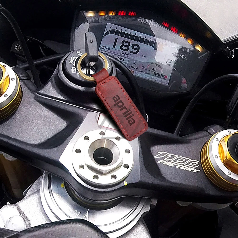 Мотоцикл брелок из коровьей кожи чехол для APRILIA GPR150 RS RS4 RSV4 Tuono V4 ключ|Накладки и