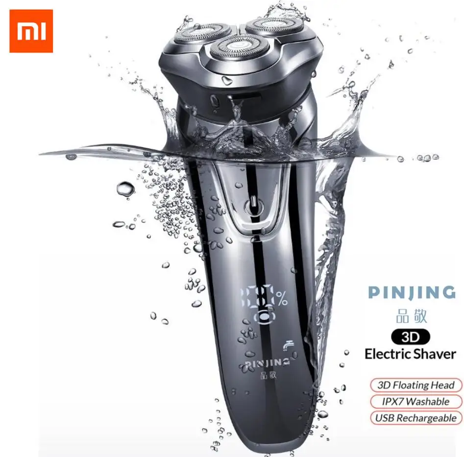 Xiaomi Soocas PinJing Electric Shaver Razor Men Washable USB Rechargeable Wireless 3D Smart Control Shaving Beard Machine | Электроника