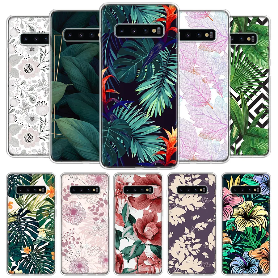 Художественный цветной чехол с цветами для телефона Samsung Galaxy S20 S21 Ultra S10 Note 10 9 8 S9 S8