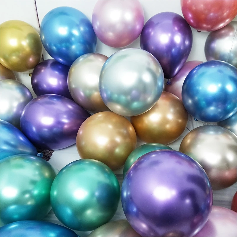 

20/30pcs Metallic Gold Silver Balloons Glossy Metal Pearl Ballon Chrome Balloon Air Helium Globos for Wedding Birthday Christmas