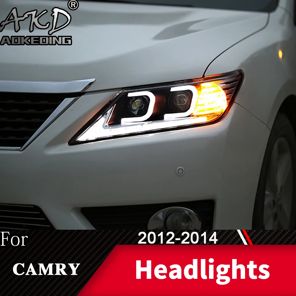 Фара для автомобиля Toyota Camry 2012- Camry V50 головной светильник s противотуманный светильник дневной ходовой светильник DRL H7 светодиодный Биксеноновая лампа аксессуары для автомобиля