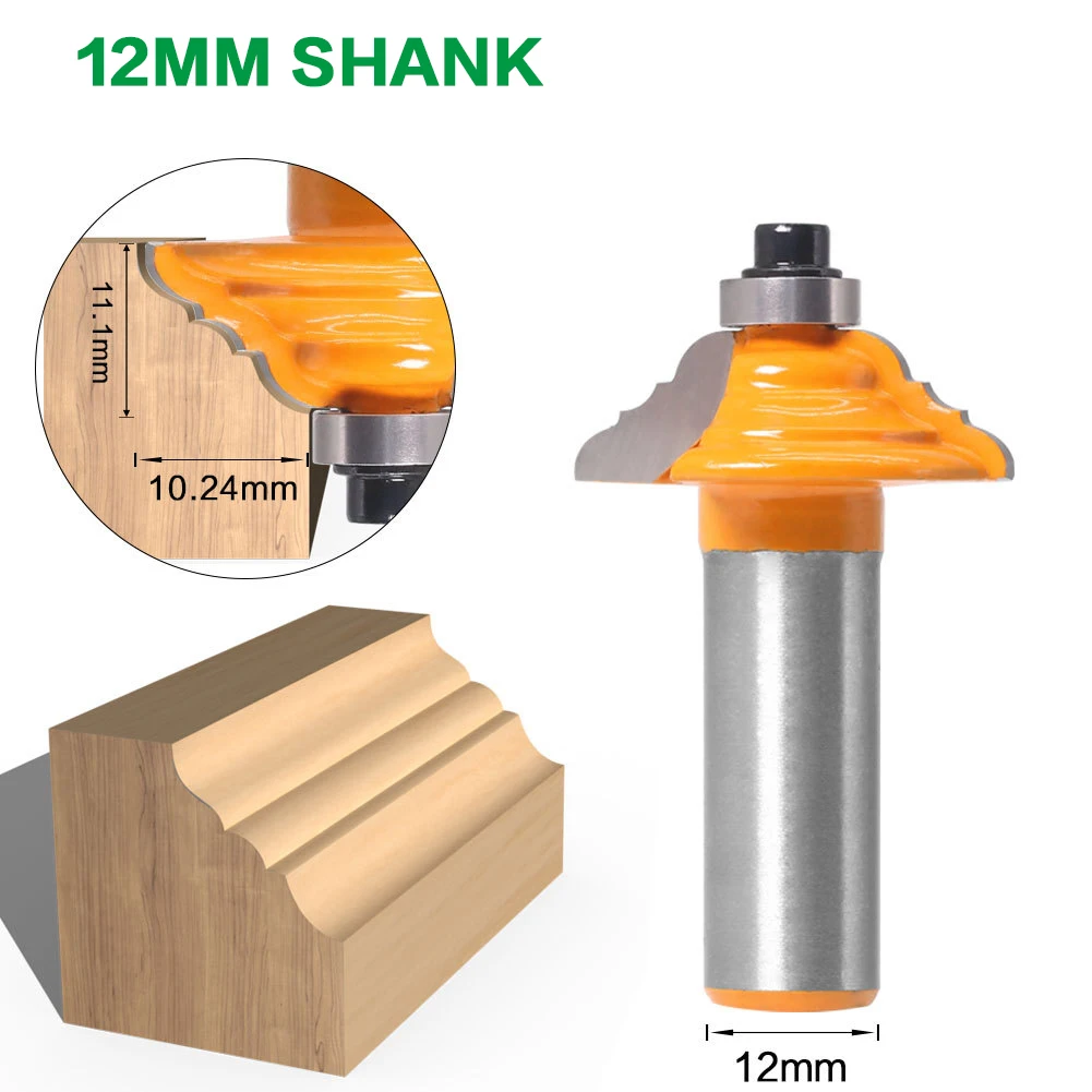 

1 шт. 12 мм хвостовик фреза двойной Римский окантовка Фрезерный резак резьба по дереву ласточкин хвост фреза для дерева