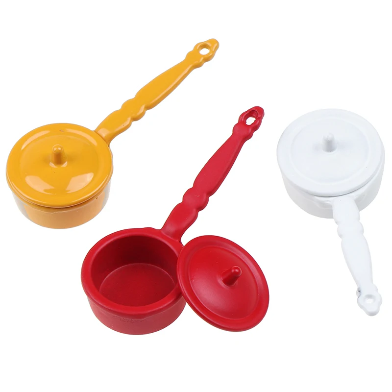 Миниатюрная кастрюля для кукольного домика 1:12 кухонная утварь мини котёлка