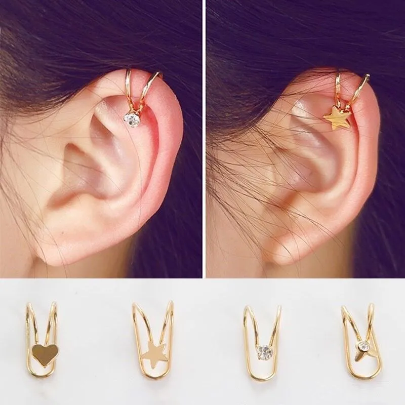 

Fashion Jewelry Creative U Shape Ear Clip Temperament Student Pearl Ear Clip Allergy Joker No Ear Hole Ear Clip Bone Ear Clip
