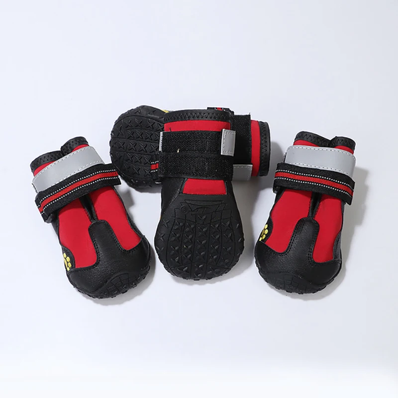 4Pcs/Set Sport Dog Shoes for Large Dogs Pet Outdoor Rain Boots Non Slip Puppy Running Sneakers Waterpoof Accessories | Дом и сад