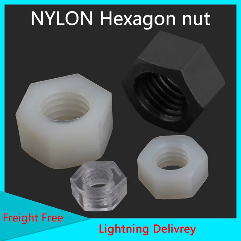 Нейлон Шестигранная гайка/пластик/нейлон завинчивающейся крышкой M2 M20