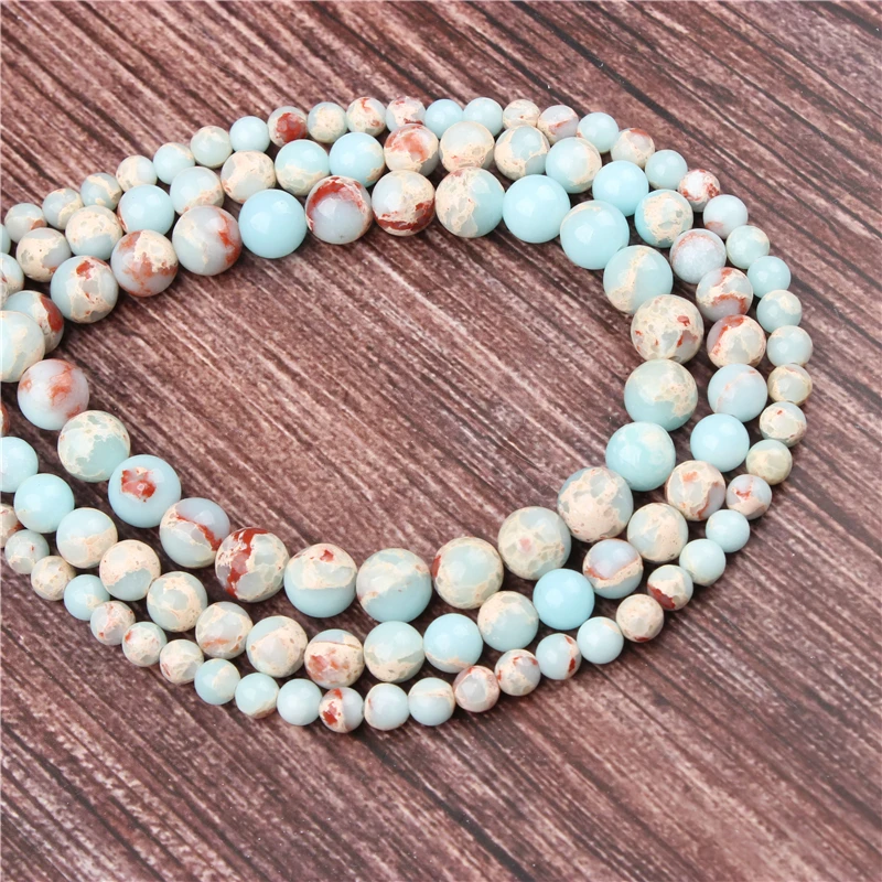

Natural Natural Emperor Stone Beads Round Beads Loose Beads For Making Jewelry DIY Bracelet Necklace 4/6/8/10/12 / MM