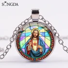 Цепочка-ожерелье с крестом в виде рыбы Иисуса вера в Иисуса