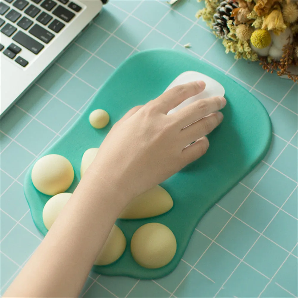 

Cute Cat Paw Mouse Pad Kawaii Gaming Desk Pad Nonslip Silicone Mice Mat Table Mat Laptop Game Computer Keyboard Desk Set