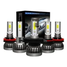 2 шт., автомобильные мини-фары H7, светодиодсветодиодный лампы H1 светодиодный H8 H11, комплект фар 9005 HB3 9006 HB4 6000k светильник в, 36 Вт, 8000LM, без вентилятора