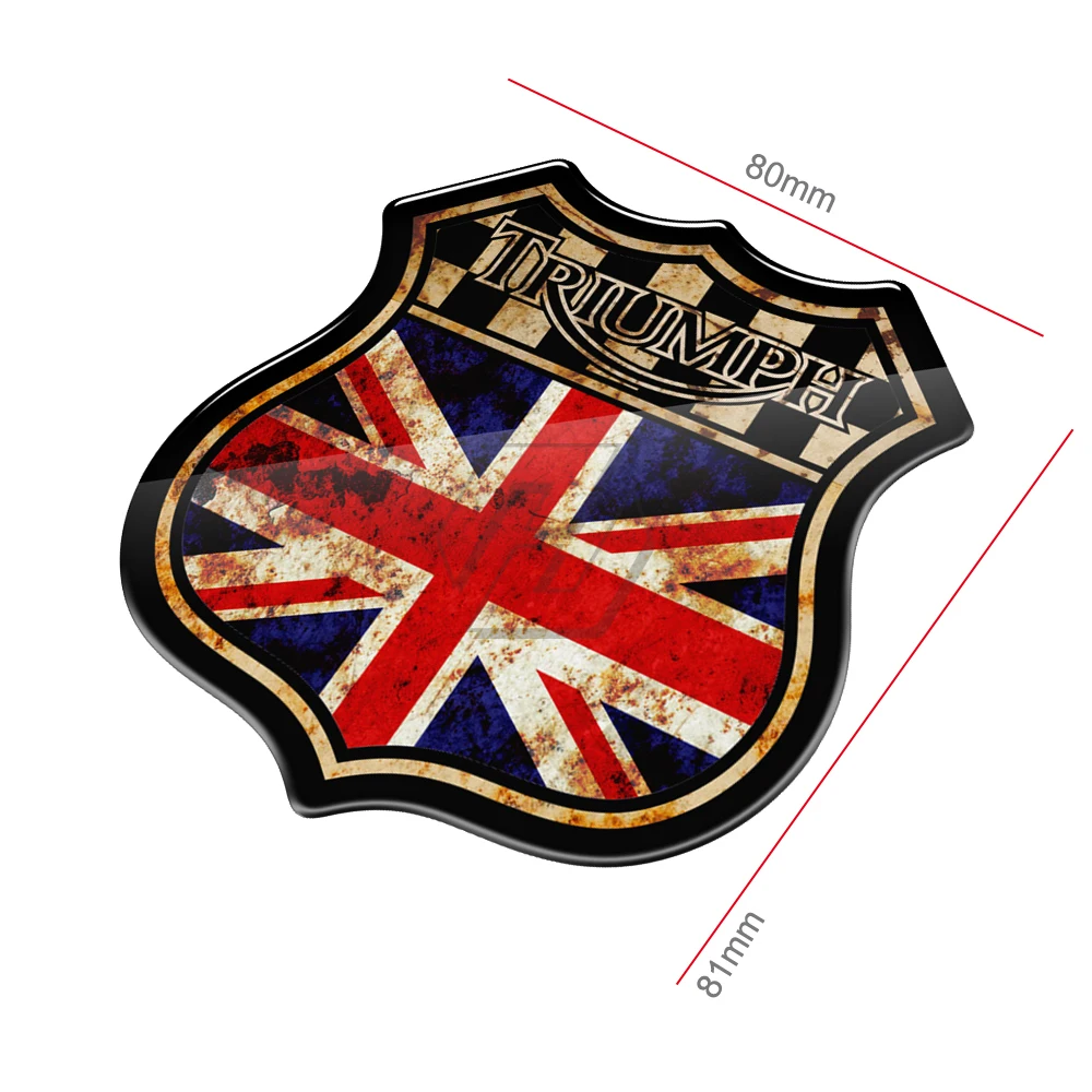 

3D Motorcycle Union Jack Racing Sticker Case for Triumph Tiger 800 1200 STREET TRIPLE Scrambler Decals