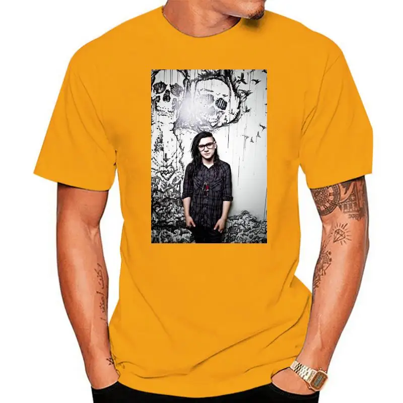 

Men t-shirt Skrillex Dj Dubste Dance Music Dj T Shirt tshirt Women t shirt