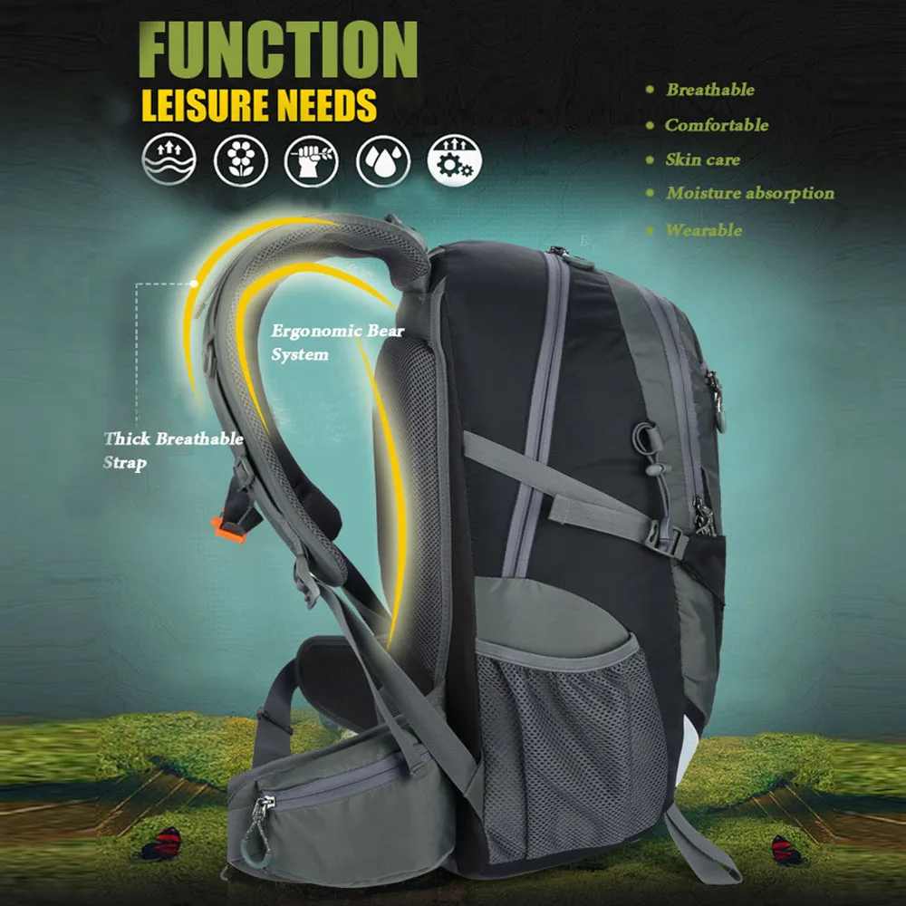 Многофункциональный походный рюкзак Facecozy для мужчин и женщин дорожные Рюкзаки 40