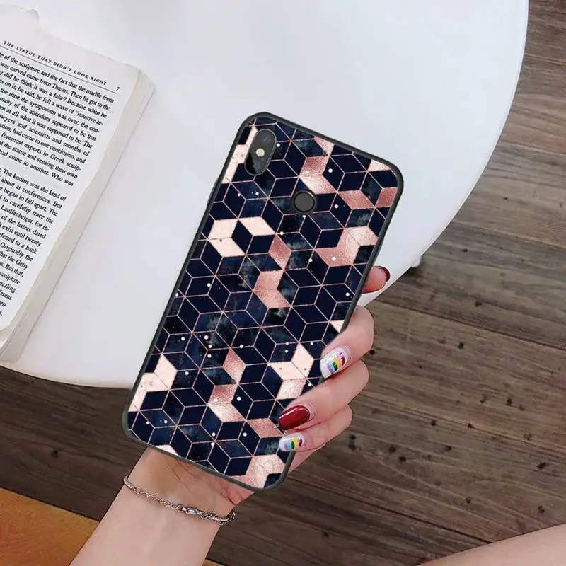 

Marbled pattern high quality Phone Case For Xiaomi Redmi note 7 8 9 t k30 max3 9 s 10 pro lite