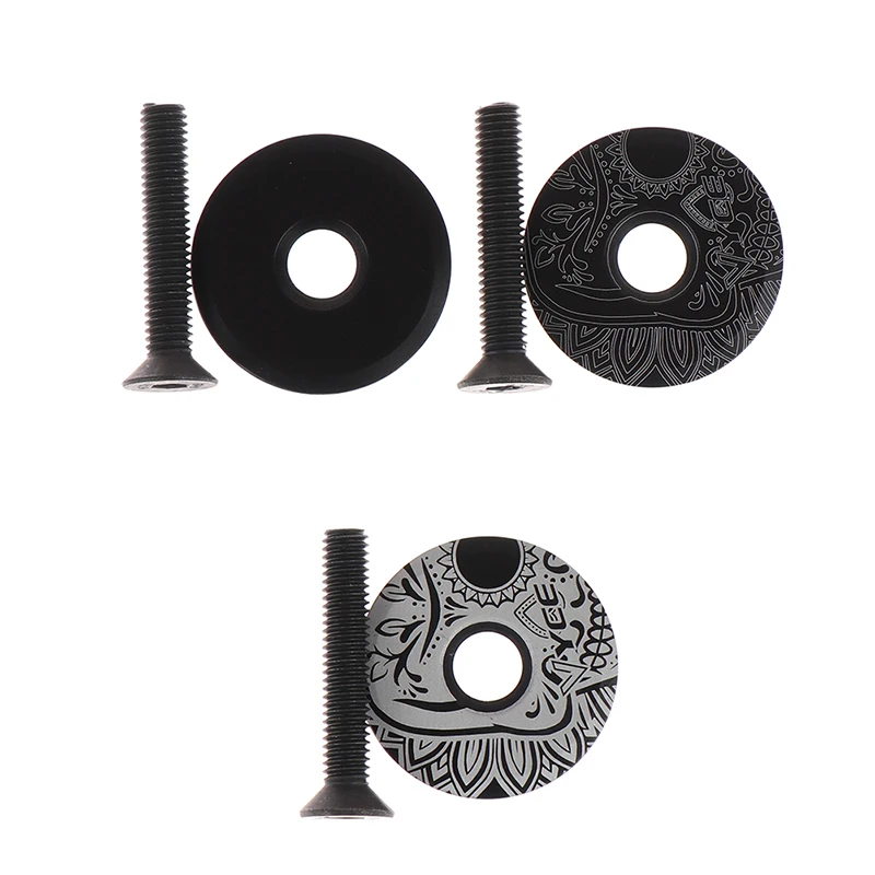 

Aluminum Alloy MTB Road Bike Bowl Cover Bicycle Stem Top Cap for 28.6mm Fork Tube Headset Cap Cycling Accessories
