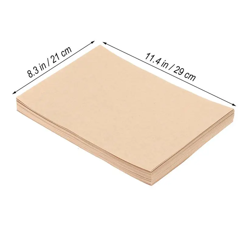 

3 Set of 150pcs A4 Vintage Kraft Writing Paper Retro Note Paper Letter Stationery Paper for Home Office School