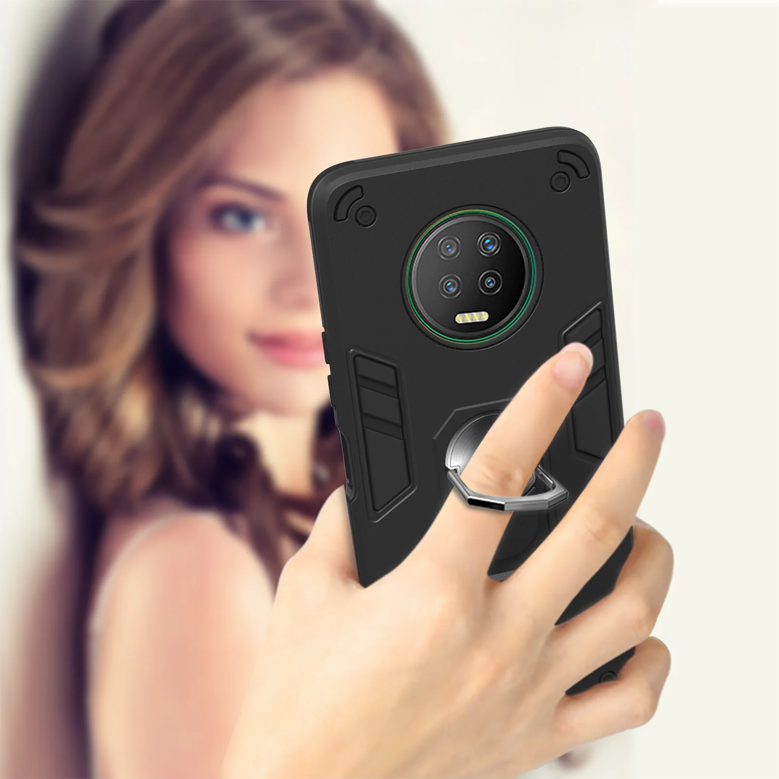 for infinix note 7 lite hot 9 play smart 4 case hard with stand ring armor protect cover for infinix x690 x680 x656 x656 x653 free global shipping