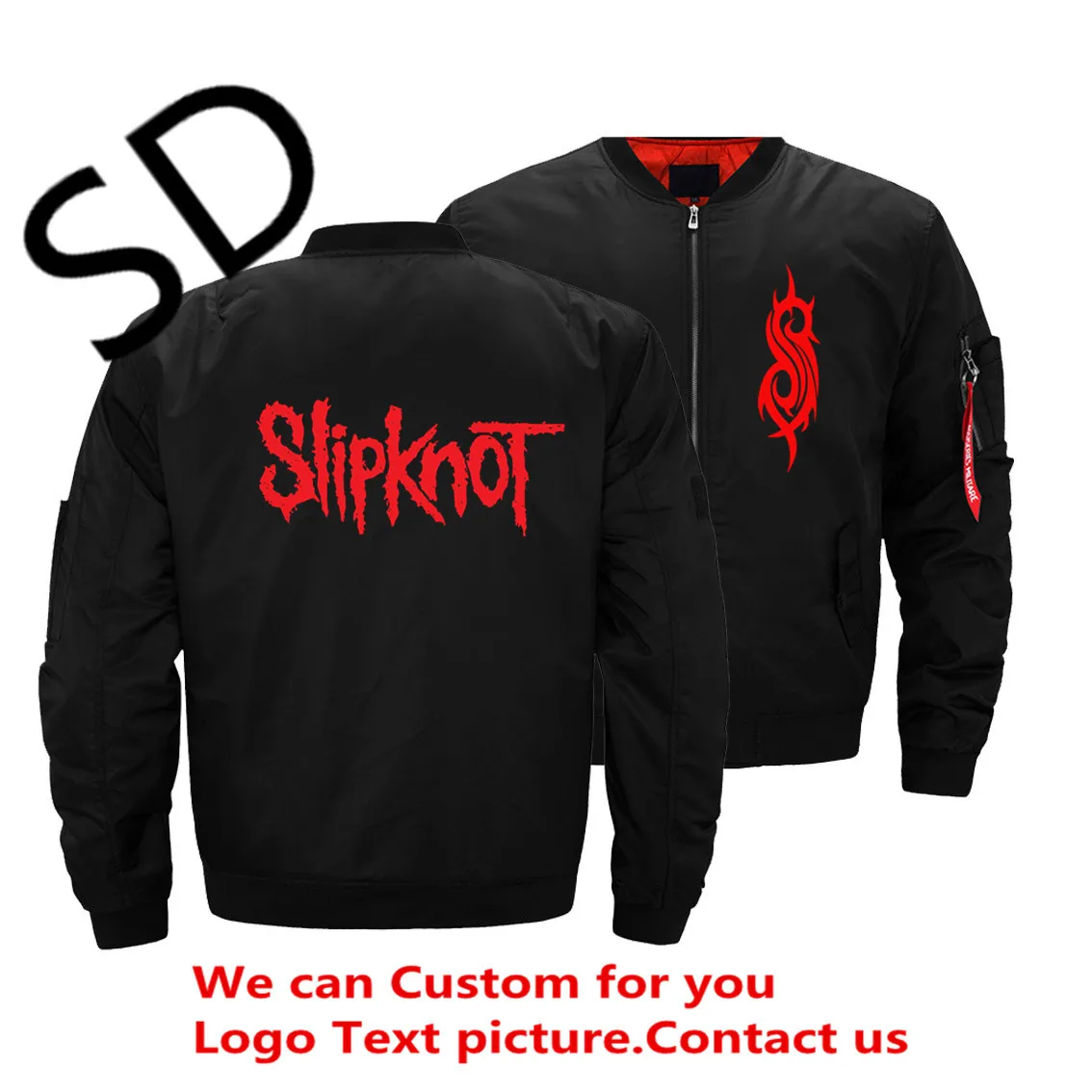 Tracksuit Slipknot Jacket Men Harajuku Bomber Jackets Coats Winter Hombre Air Force Pilot Zipper Coat | Мужская одежда
