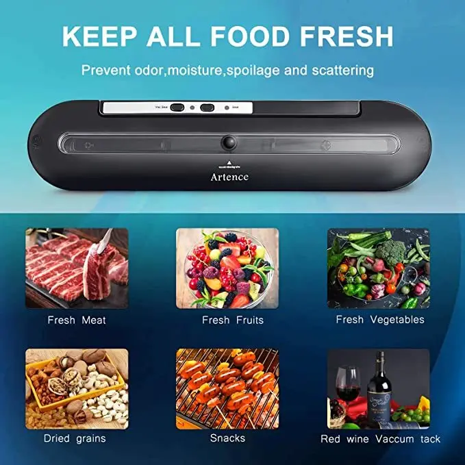 

Vacuum Sealer machine 220V/110V Automatic Commercial Household Food Vacuum Sealer Packaging Machine Include 10Pcs Bags