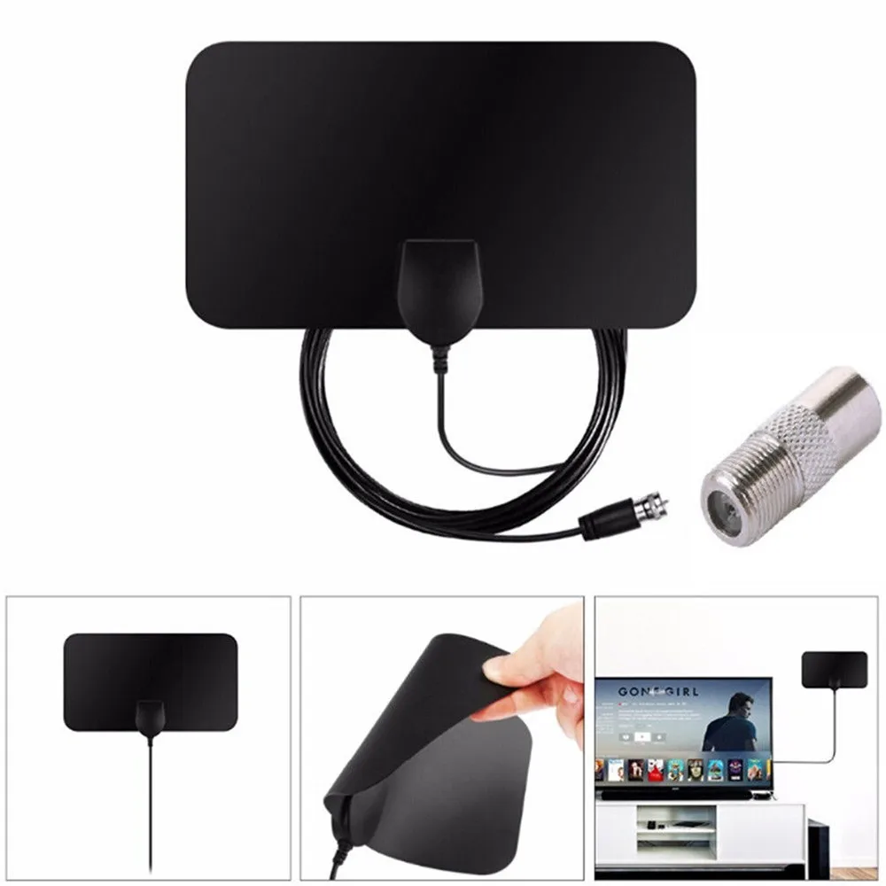 

Tv Antenna Hdtv Flat Hd‘digital Indoor Amplified 50-mile Range Tv Fox Alus Receptor De Televisión Por Satélite #3