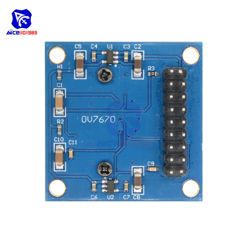 Diymore OV7670 300KP модуль камеры поддерживает VGA CIF 640X480 Автоматическое Управление экспозицией дисплей совместимый интерфейс IEC для Arduino