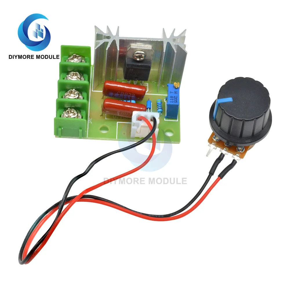 Плата контроллера скорости двигателя переменный ток 50-220 В 2000 Вт стабилизатор