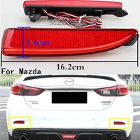 2pcs led rear bumper reflector light for mazda 6 atenza 2013 2014 2015 2016 tail brake stop fog lamp car accessories