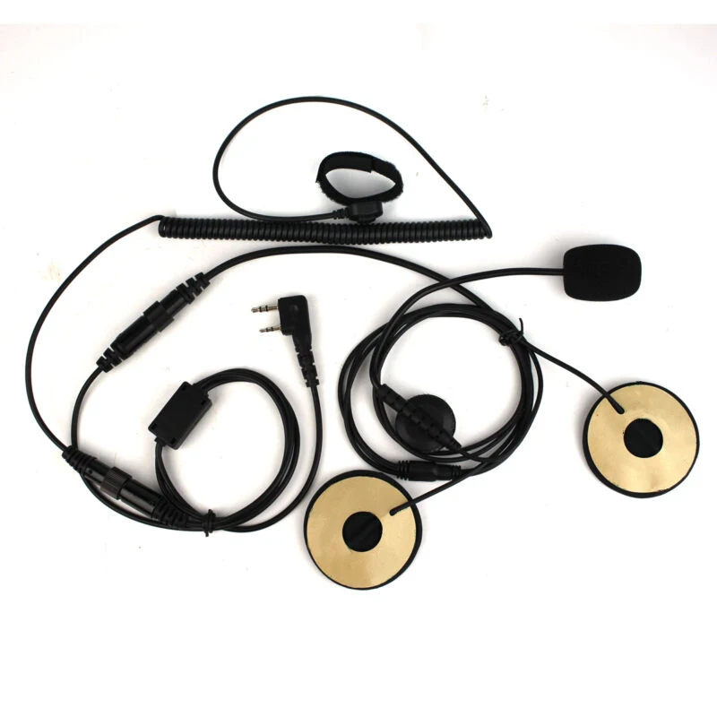 2 Pin Finger PTT мотоциклетные шлемы наушник гарнитура микрофон для BAOFENG Kenwood TYT