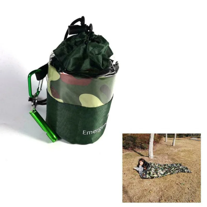 Портативный спальный мешок для кемпинга альпинизма свисток аксессуары