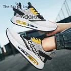 Мужские кроссовки для бега, модная дышащая уличная спортивная обувь, легкие кроссовки, удобные мужские кроссовки, новинка 2022