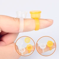 disposable 50pcs tattoo ink rings cups sml permanent makeup pigment holder eyebrow eyelash extension glue divider container