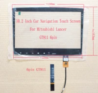 10 110 2inch car navigation touch screen sensor for mitsubishi lancer gt911 6pin zp2092 zp40920 jst052 101 yt 018 101