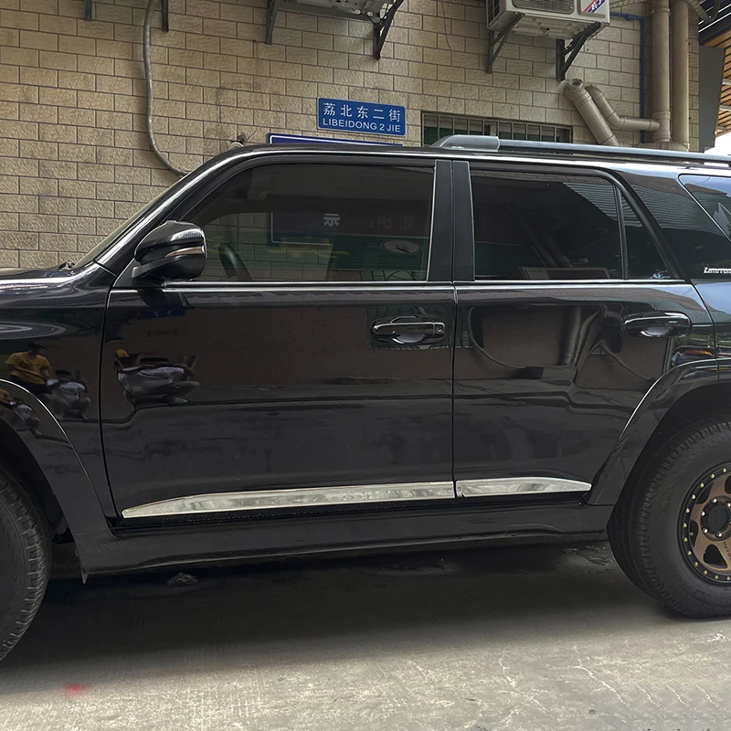 Для Toyota 4runner 2010-2021 хромированная Боковая дверь корпус формовочные полосы крышка