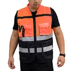 Защитный жилет со светоотражателями 1 шт. на открытом воздухе для верховой езды рабочая одежда куртка Велоспорт велосипед движения Светоотражающая защитная одежда
